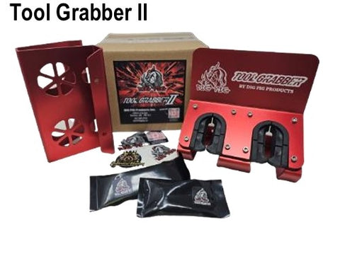 Tool Grabber II - Dual Pocket Lance & Wand Holder, Red Anodized (116-462)