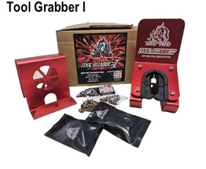 Tool Grabber I - Single Pocket Lance & Wand Holder, Red Anodized (124-904)