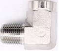 90 Degree Elbow SS 1/2" MNPT x 1/2" FNPT (128-366)