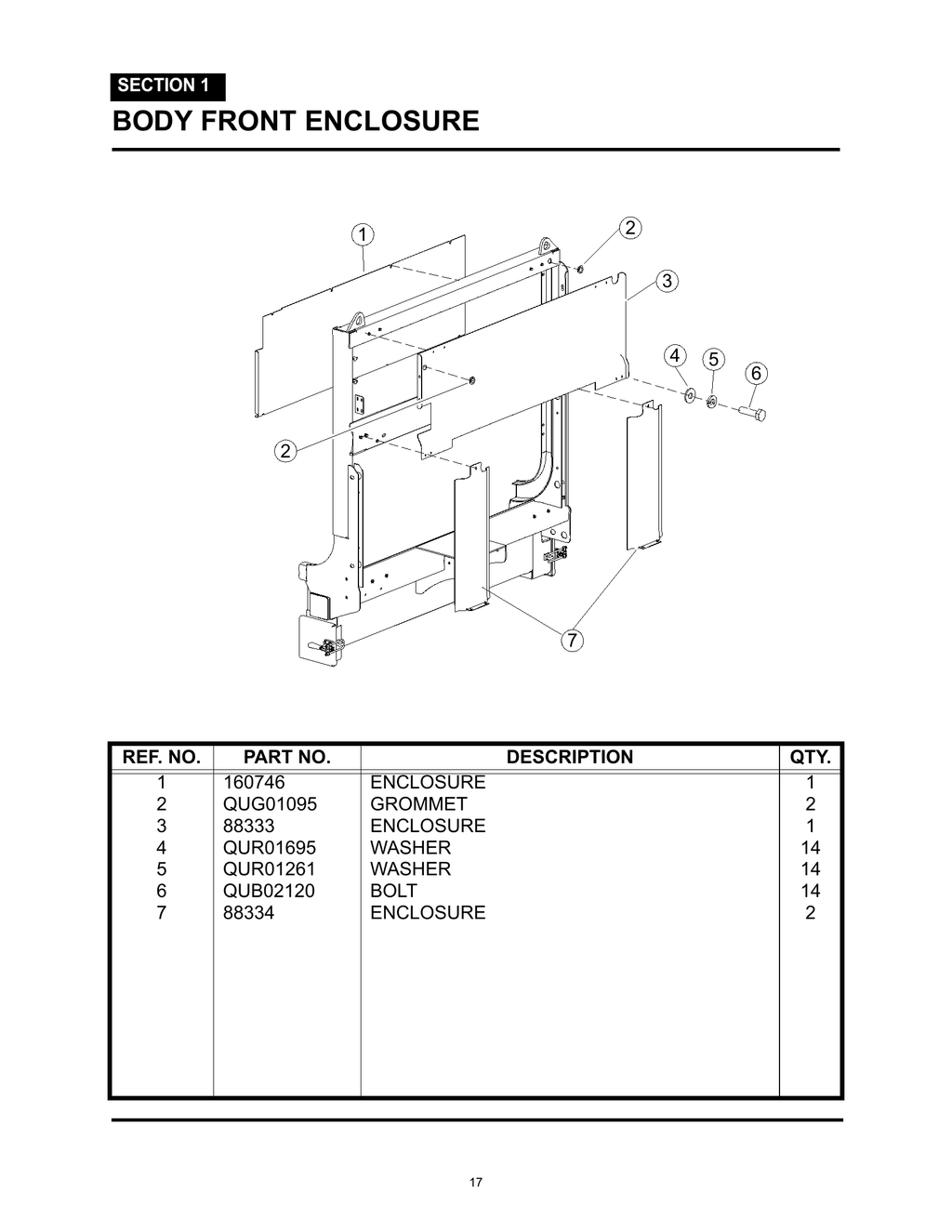 MiniMax - PG 017 - Section 1 - BODY FRONT ENCLOSURE