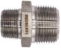 Hex Nipple SS 1/2" MNPT x 3/8" MNPT (173-665)
