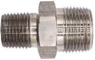Hex Nipple SS 3/4" MNPT x 1/2" MNPT (176-974)