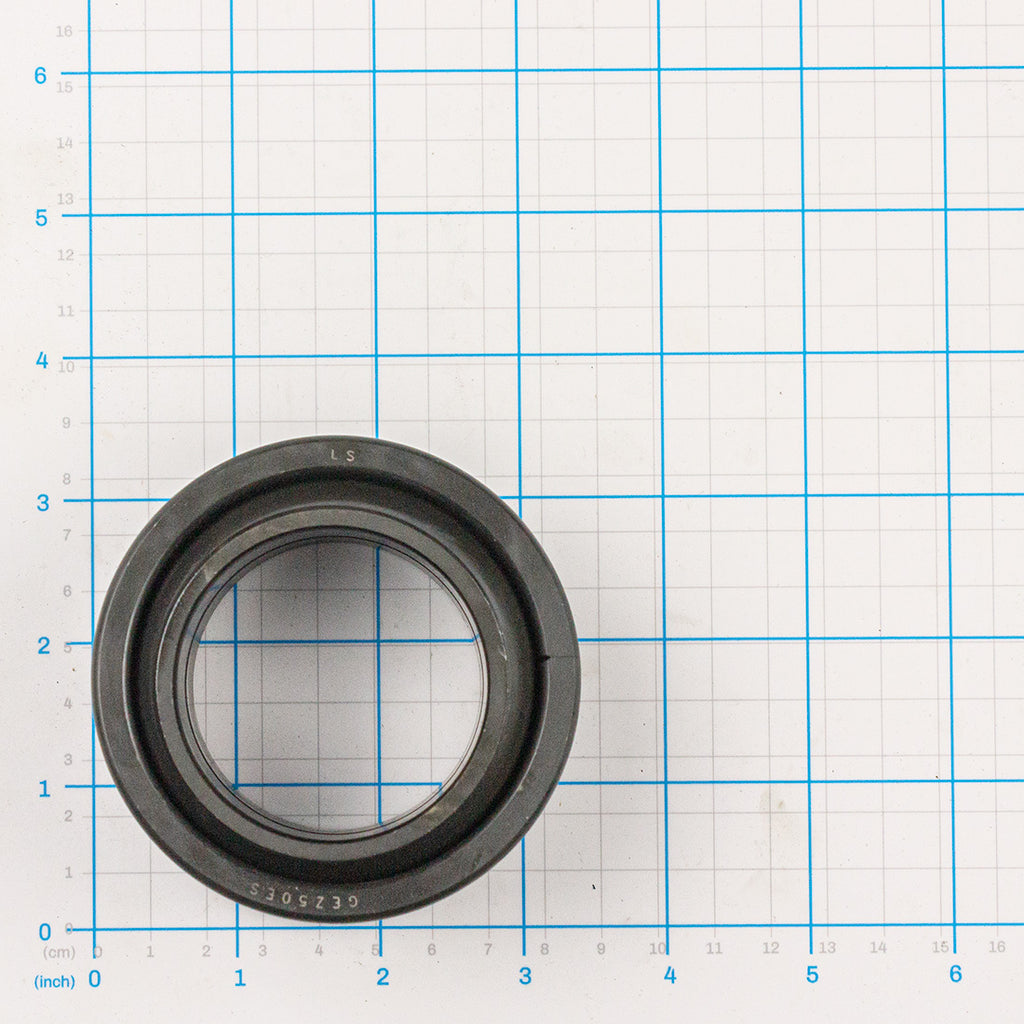 Spherical Bearing, Labrie part 108874, shown on a measuring grid