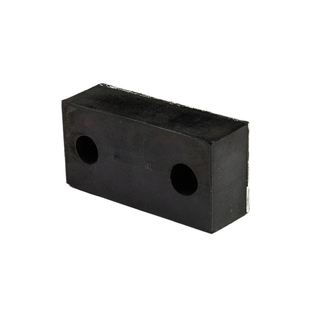 Rubber Bumper, Rectangle, 2 Holes, Labrie part BCB01424, view 3
