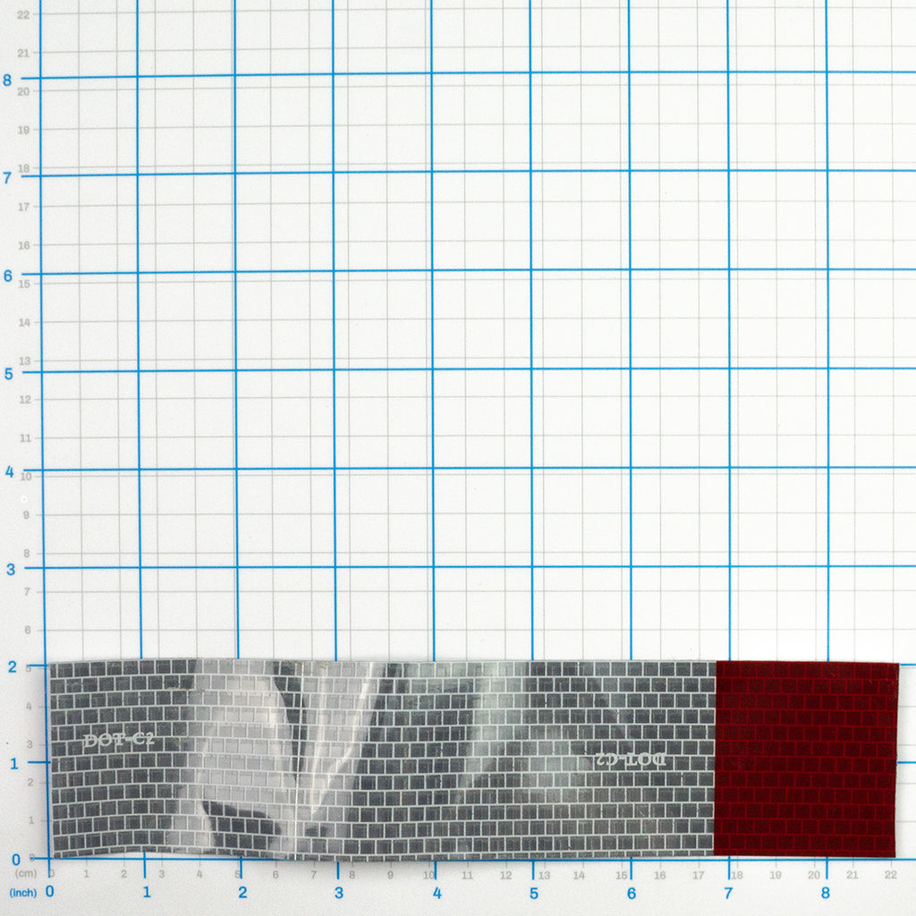 Conspicuity Tape (Sold Per Foot), Labrie part ETR00300, shown on a measuring grid