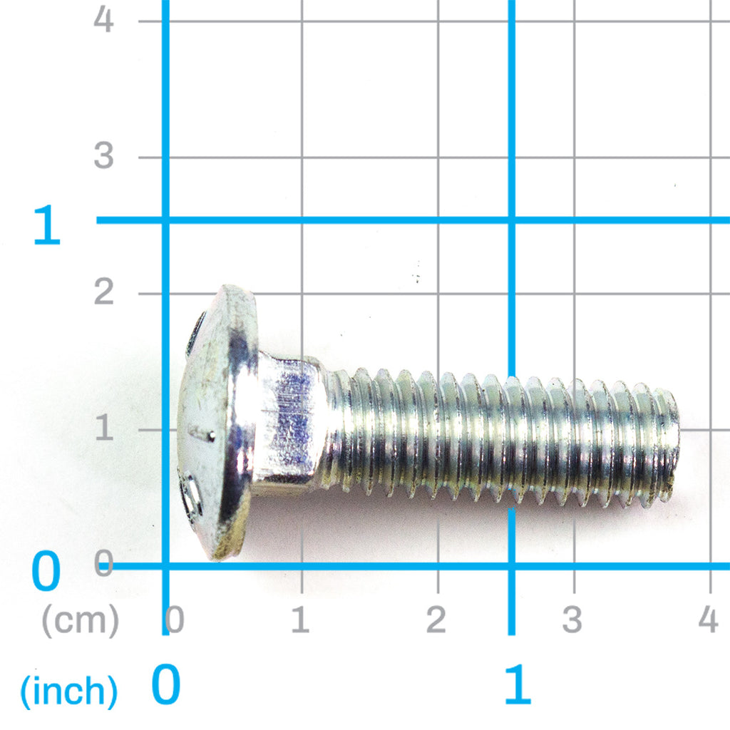 Carriage Bolt (0.375" NC x 1.25"), Labrie part QUB11940, view 2
