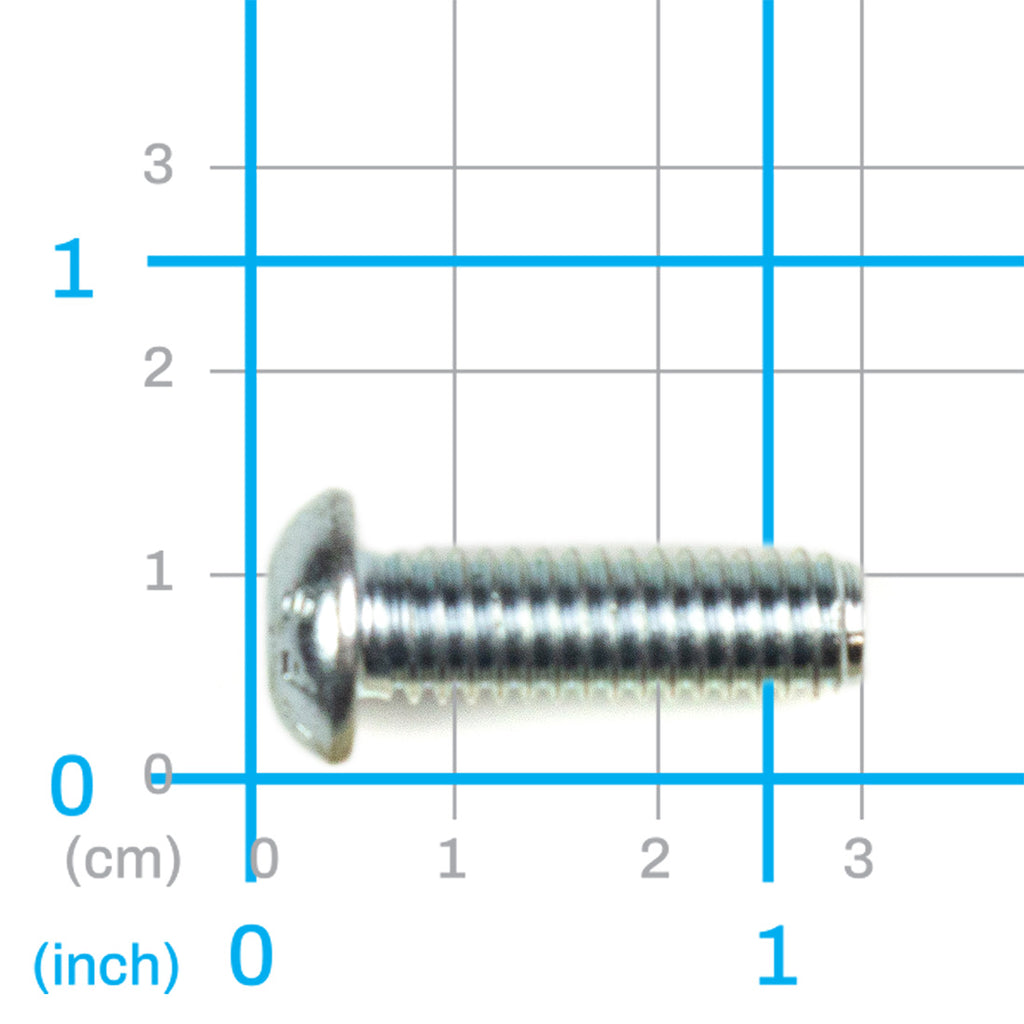 5/16"-18 x 1" Button Head Bolt, Labrie part QUV02607, view 2