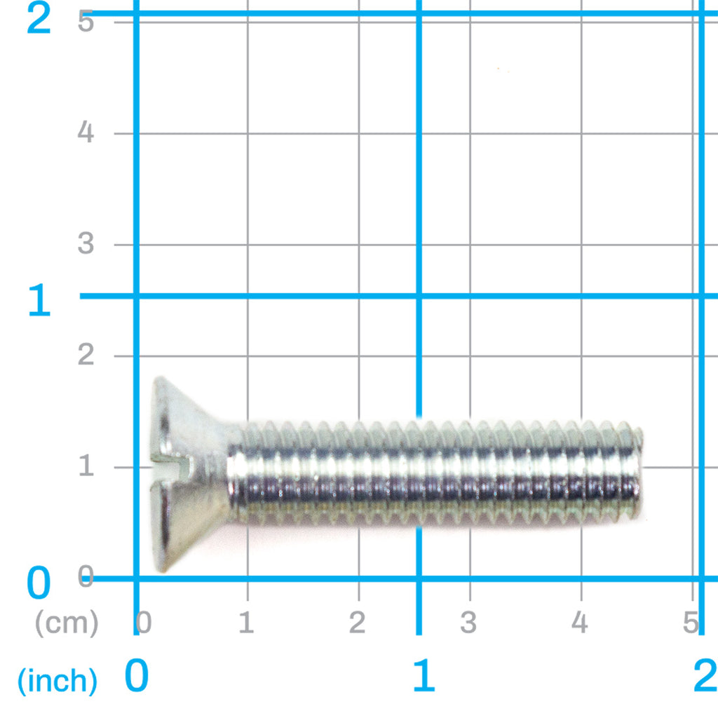 Flat Head Capscrew, 0.375" NC x 1.750", Labrie part QUV02723, view 2
