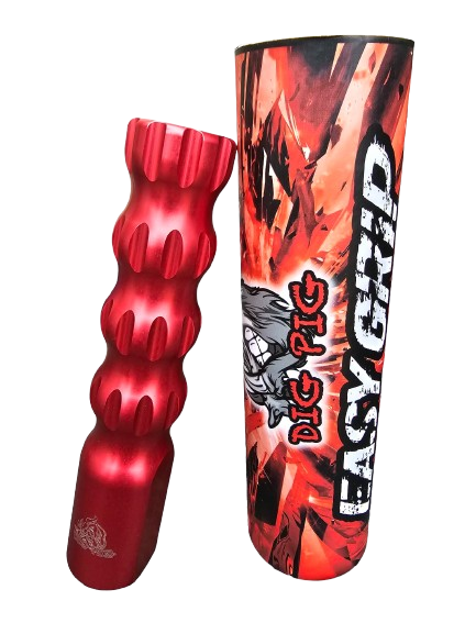 Dig Pig Easy Grip Handle, red Type-2 hard anodized aluminum