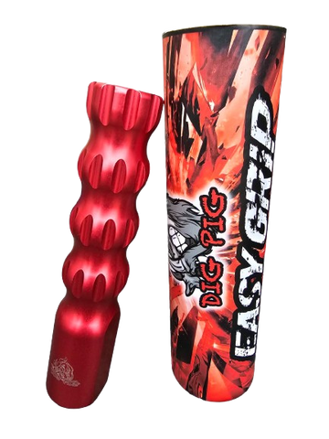 Dig Pig Easy Grip Handle, red Type-2 hard anodized aluminum