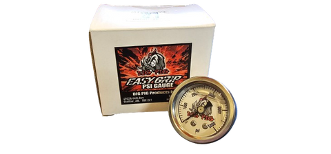 Dig Pig Easy Grip Handle Pressure Gauge, 5000 PSI