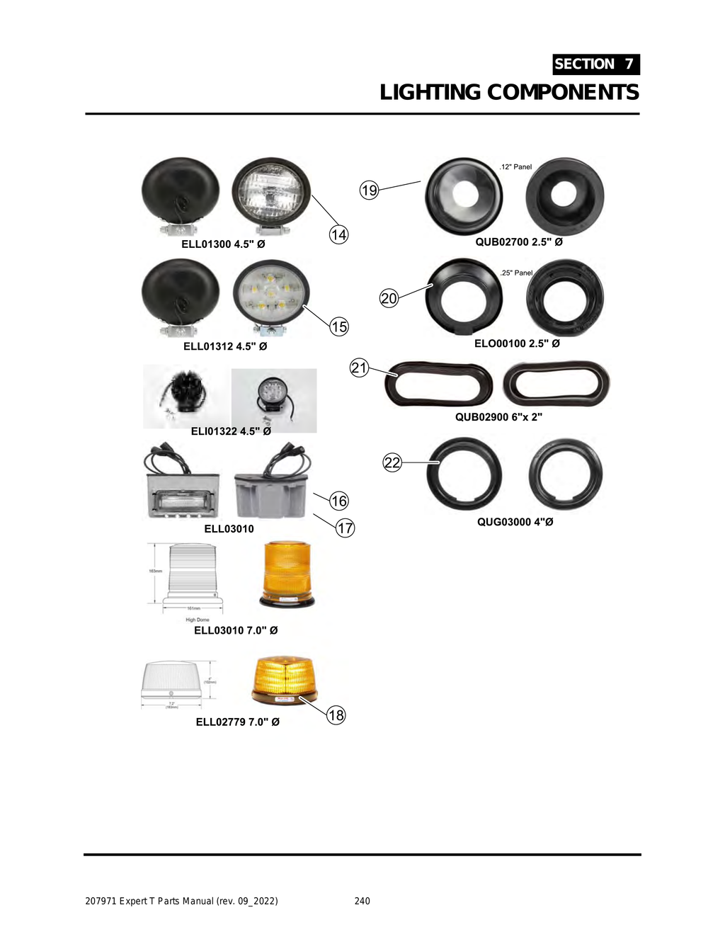 EXPERT - PG 240 - Section 7 - LIGHTING COMPONENTS 14-22