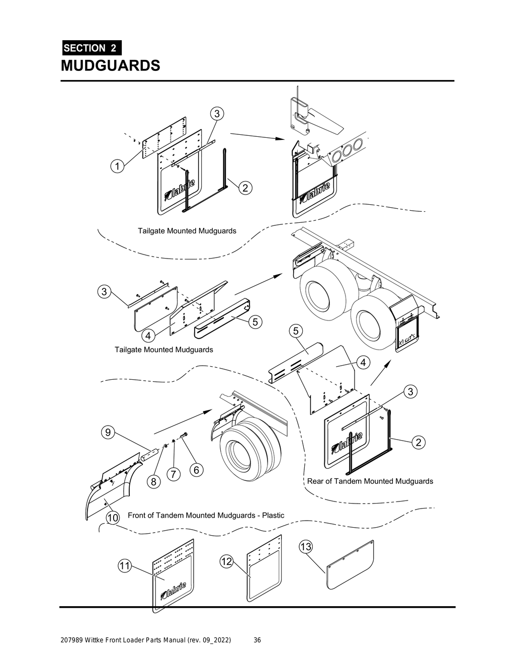 Wittke - All Models - PG 036 - Section 2 - MUDGUARDS
