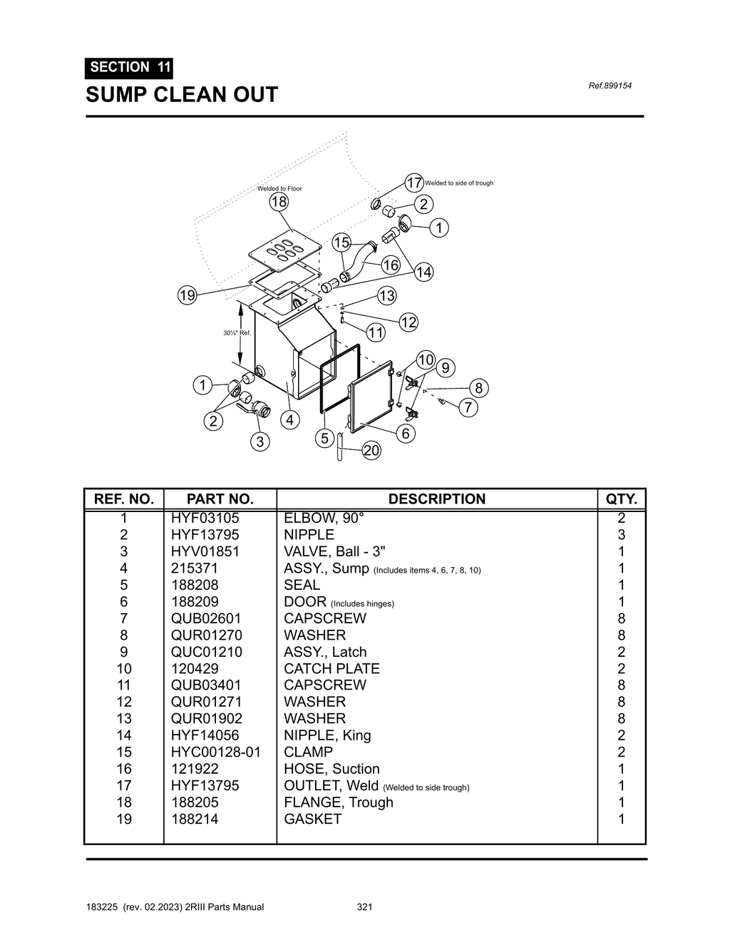2R-III - PG 321 - SECTION 11 - SUMP CLEAN OUT