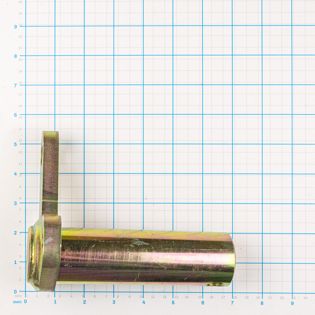 Fork Cylinder Case End Pin, Labrie part 120010, shown on a measuring grid