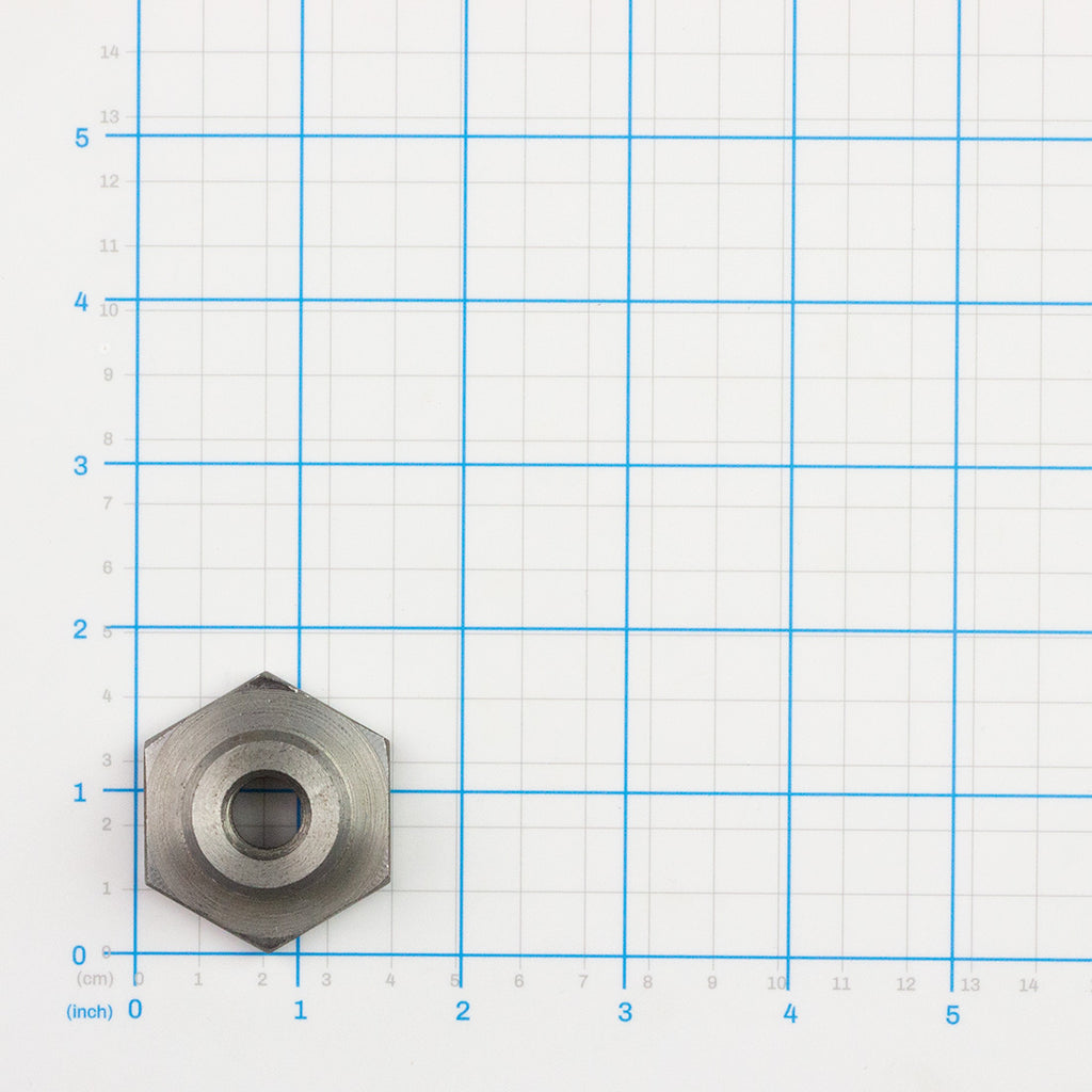 Bushing (Transfer Arm Pivot, Right Side), Labrie part 144570, shown on a measuring grid