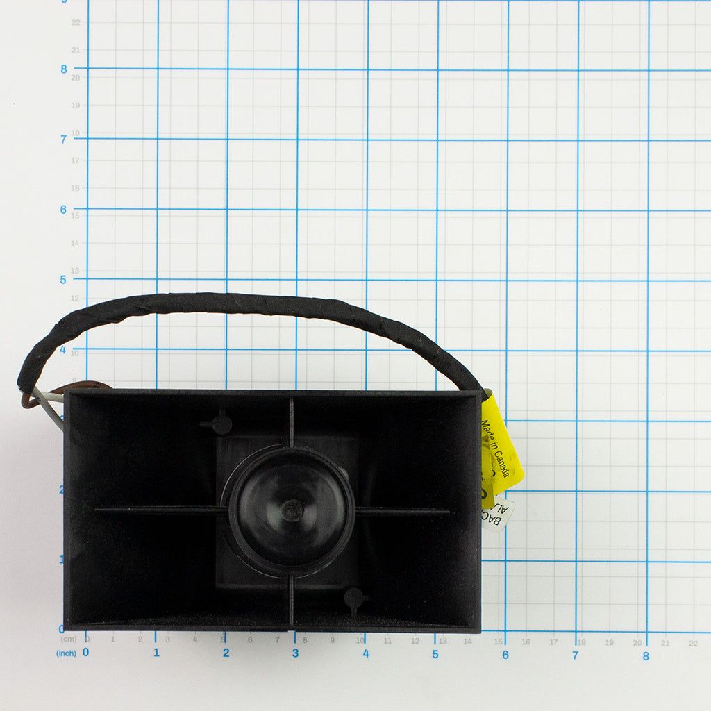 Rear-Up Alarm Assembly, Labrie part 151074, shown on a measuring grid