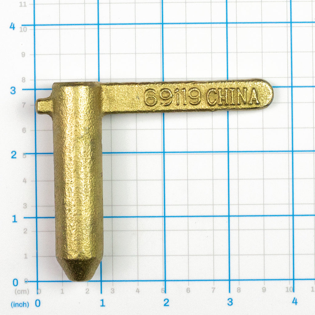 Lock Pin, Labrie part 69119, shown on a measuring grid