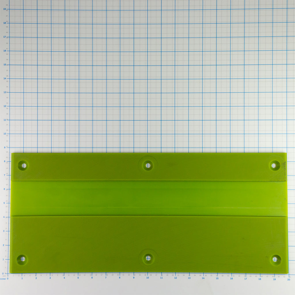 Wear Pad, Labrie part 84855, shown on a measuring grid