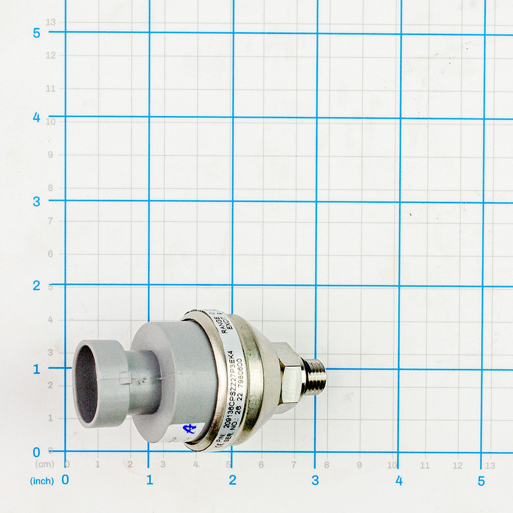 PSS Transducer, Labrie part CHC00568, shown on a measuring grid
