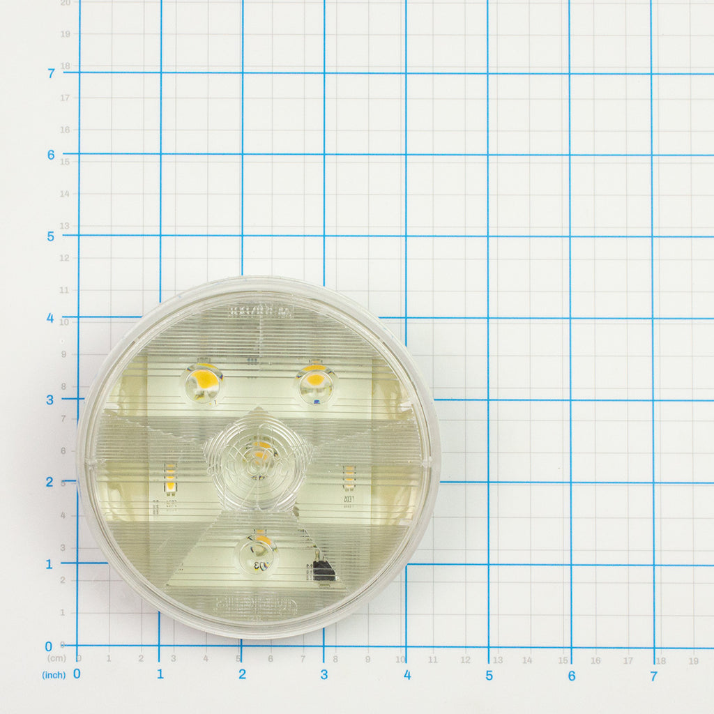 Back-Up Light, Sealed, 4.0, Labrie part ELL02940, shown on a measuring grid