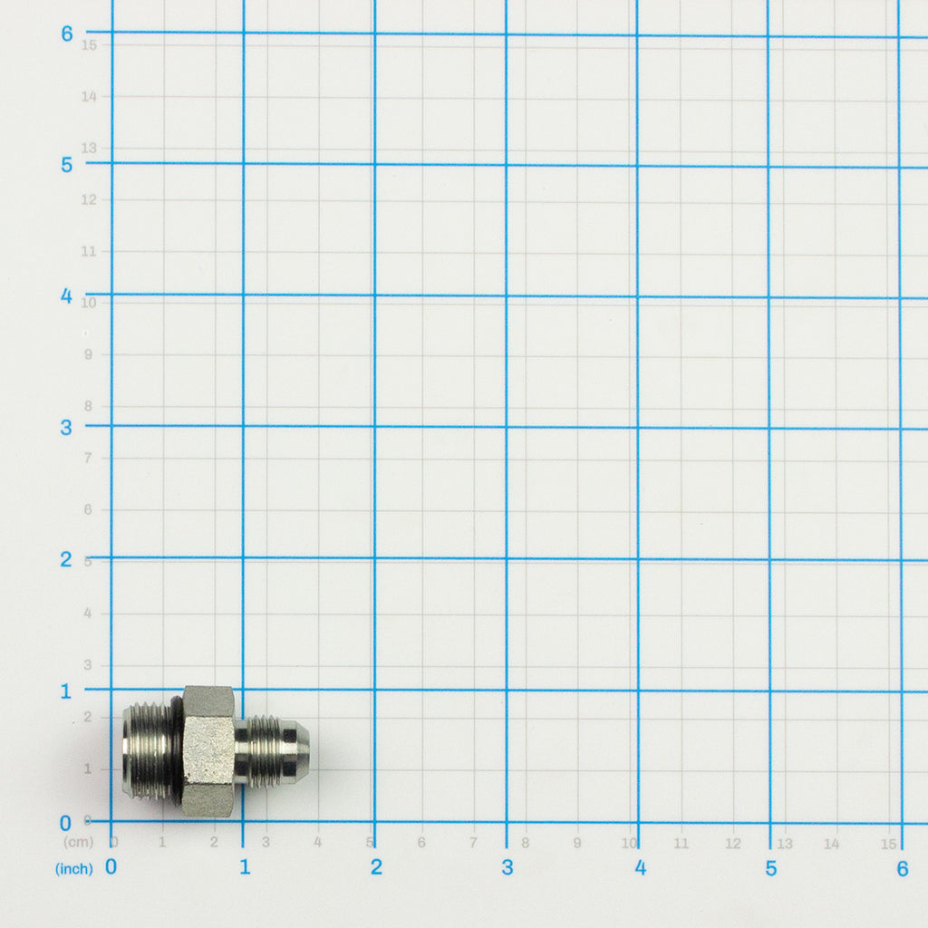Adapter, JIC, 08SAEMO x 06, Labrie part HYF04875, view 3