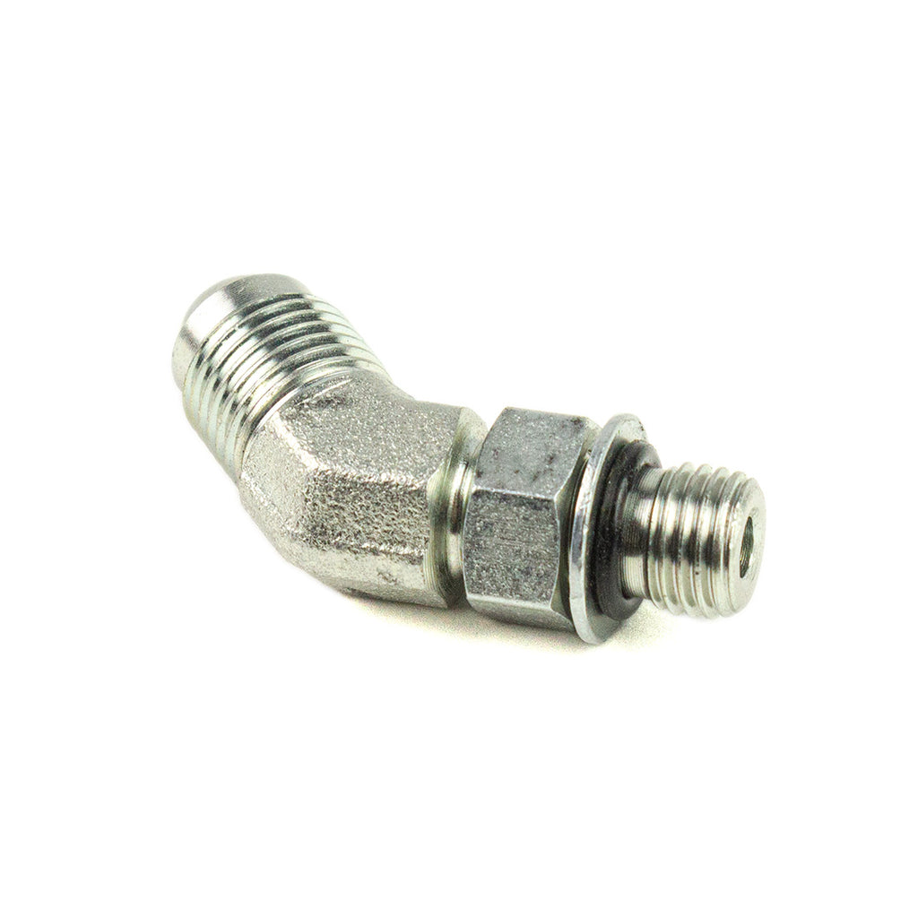 Elbow, 45 Degree, 04SAEMBO x 06 JICM, Labrie part HYF05121, view 3