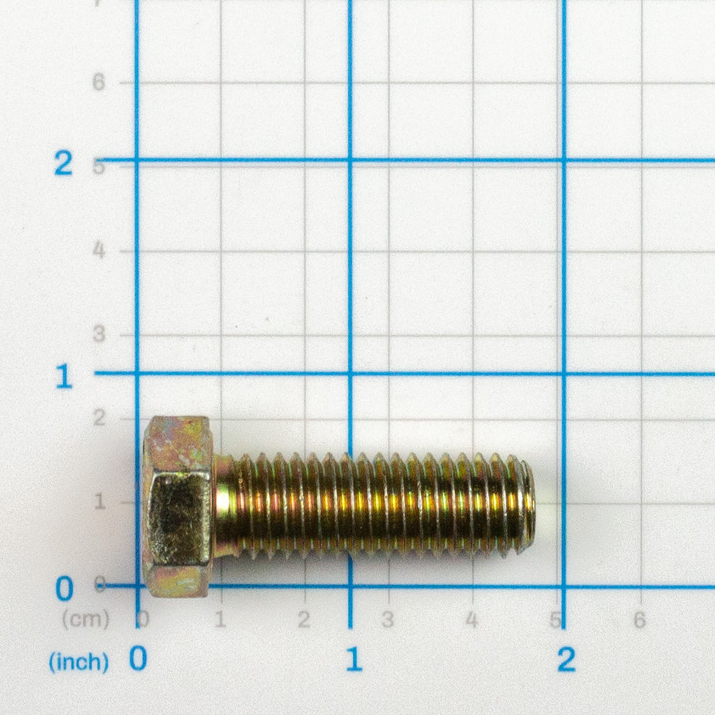Capscrew, 0.500" NC x 1.50", Labrie part QUB04503, shown on a measuring grid