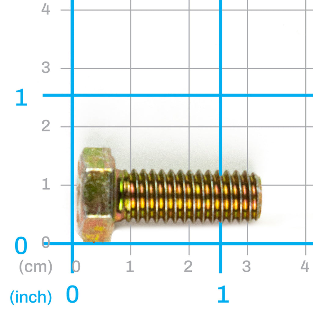 Capscrew, 0.375" NC x 1.00", Labrie part QUB03401, view 3
