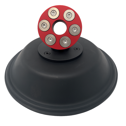 Armour Guard - Magnetic Splash Guard for Hydro Excavation (Red Anodized)