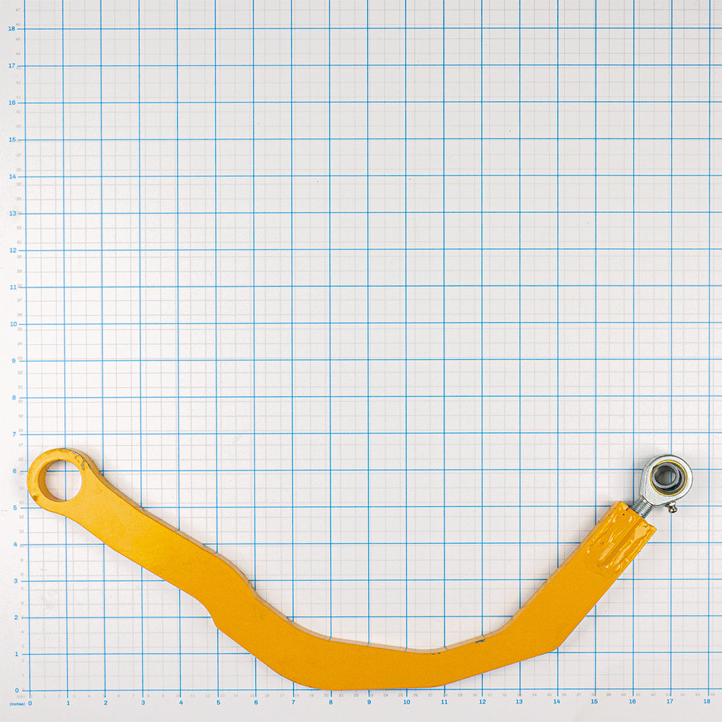 Transfer Arm Assembly, Labrie part 144565, shown on a measuring grid