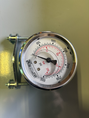 GAUGE PRESS 2 1/2" 0-3000 PSI CB FLUSH MOUNT