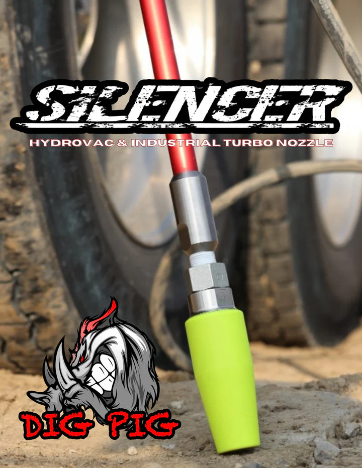 Silencer Nozzle - Heavy Duty Hydro Excavation Turbo Nozzle (4300 PSI)