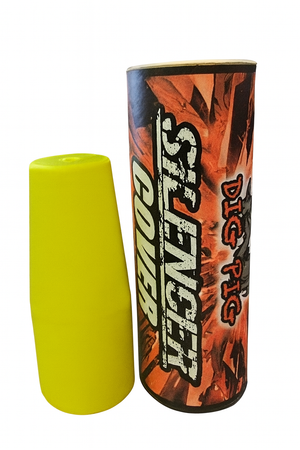 Silencer Replacement Cover - Hi-Vis Yellow Cone Tapered (114-789)
