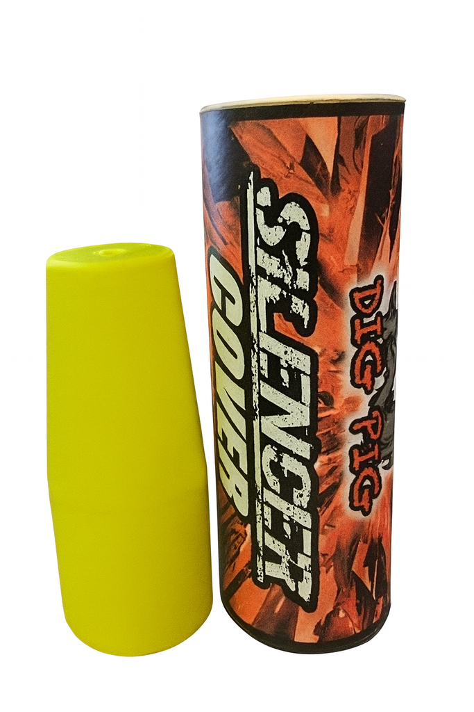 Silencer Replacement Cover - Hi-Vis Yellow Cone Tapered (114-789)
