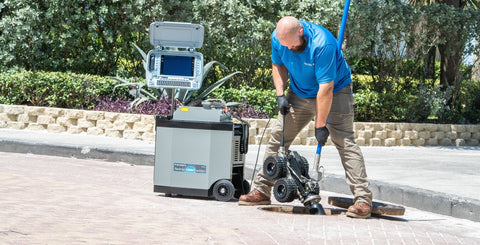 CUES flexitrax C550c portable crawler inspection system