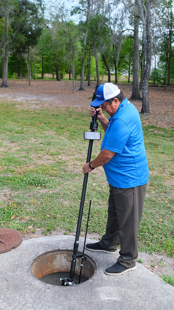 CUESrecon pole camera manhole inspection