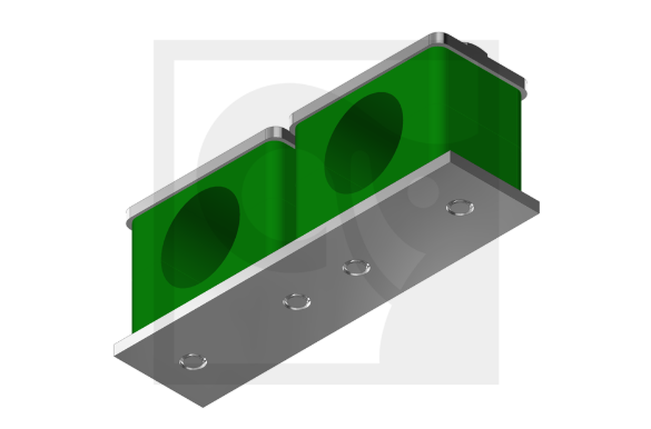 DOUBLE TUBE CLAMP (GAPH1191)
