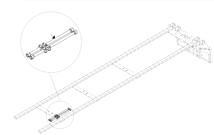 TUBE ASSEMBLY 1" X 25" STRAIGHT (GAPH799-25)