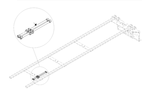 TUBE ASSEMBLY 1" X 25" STRAIGHT (GAPH799-25)