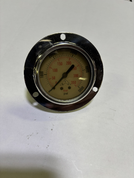 PRESSURE GAUGE, PANEL FLANGE 0-5000 PSI (HPGP5)