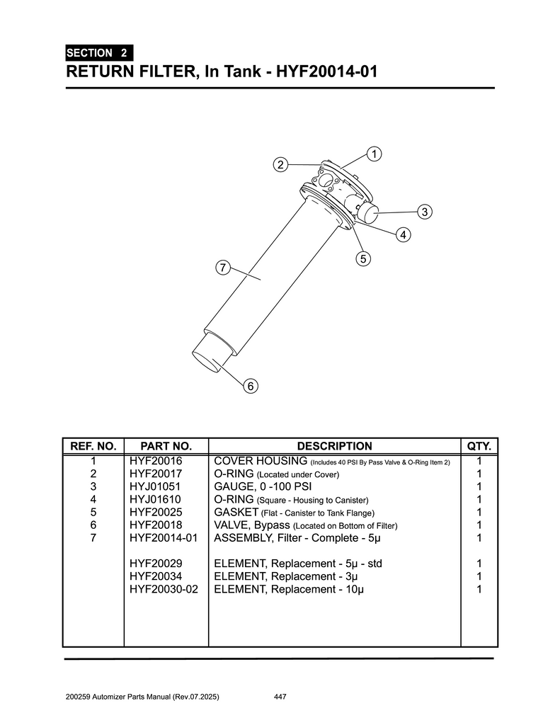 ASSY, Filter  (HYF20014-01)