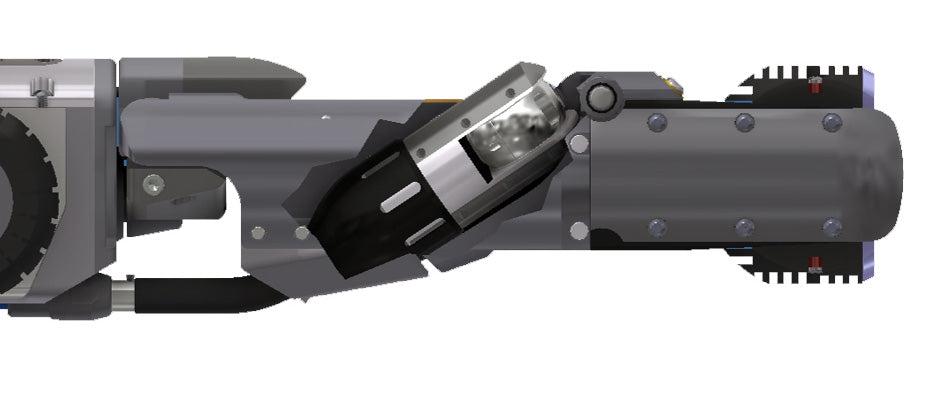 CUES Micro Pan and Tilt camera tilted in its launch housing, computer image