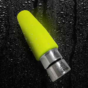 Dig Pig Silencer hydro excavation nozzle with Hi-Vis yellow cover