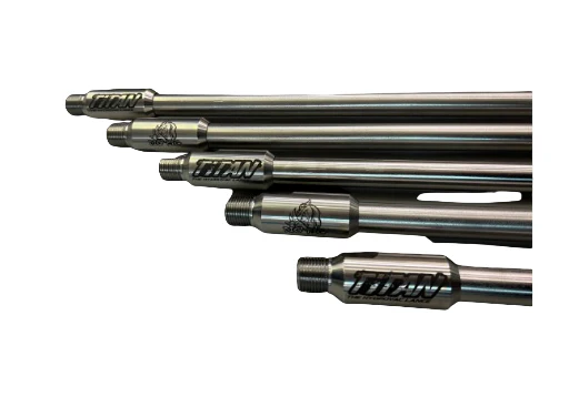 Titan Heavy Duty Stainless Steel Lance / Wand for Hydro Excavation (7700 PSI, 3'-7')