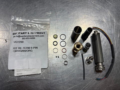 KIT RE-TERM 6-PIN GRAY/GREEN/ORANGE (VG1260)