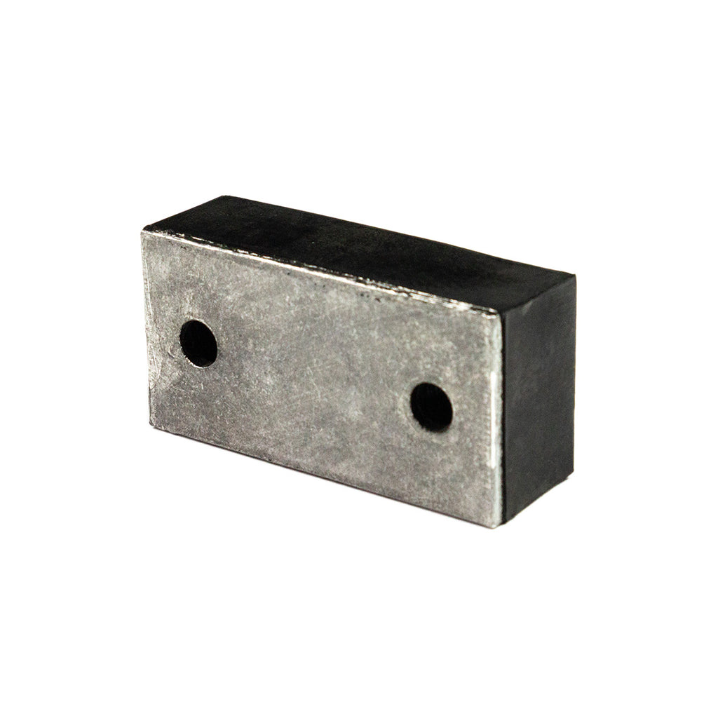 Rubber Bumper, Rectangle, 2 Holes, Labrie part BCB01424