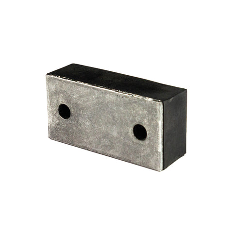 Rubber Bumper, Rectangle, 2 Holes, Labrie part BCB01424
