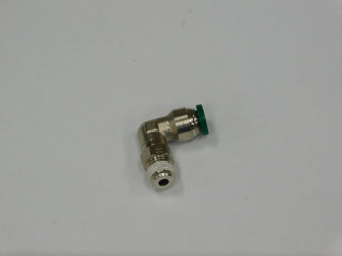 Elbow, 90 Degree, .25" Tube O.D. x .12" NPTM, QC, Labrie part PNF04150