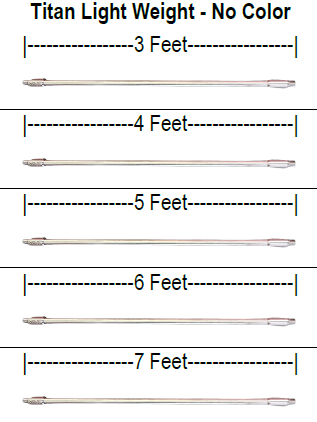 Titan Light Weight Aluminum Lance / Wand No Color (Non-Anodized, 3'-7')